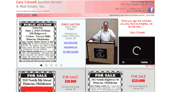 Desktop Screenshot of garycriswellauctioneers.com